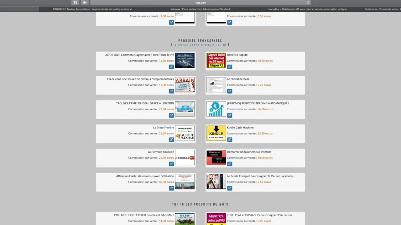 Stratégies de tunnel de vente pour l'affiliation