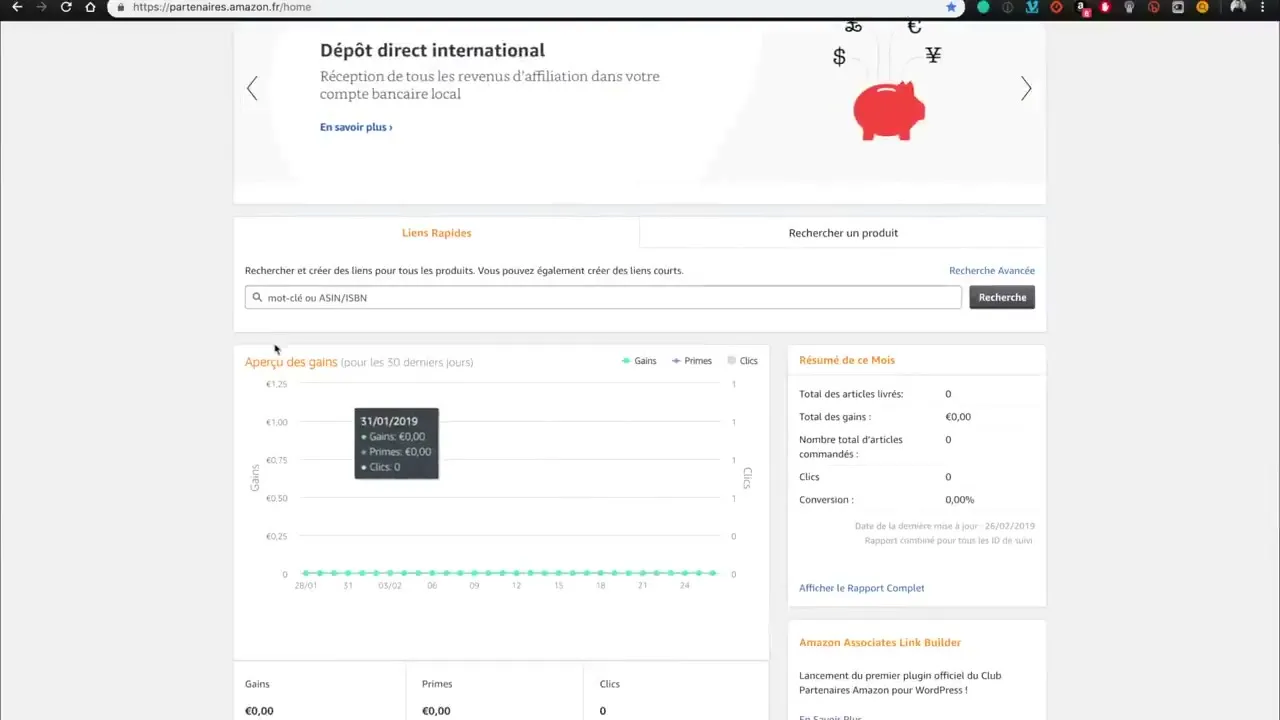 Inscription au programme Amazon Partenaires étape par étape
