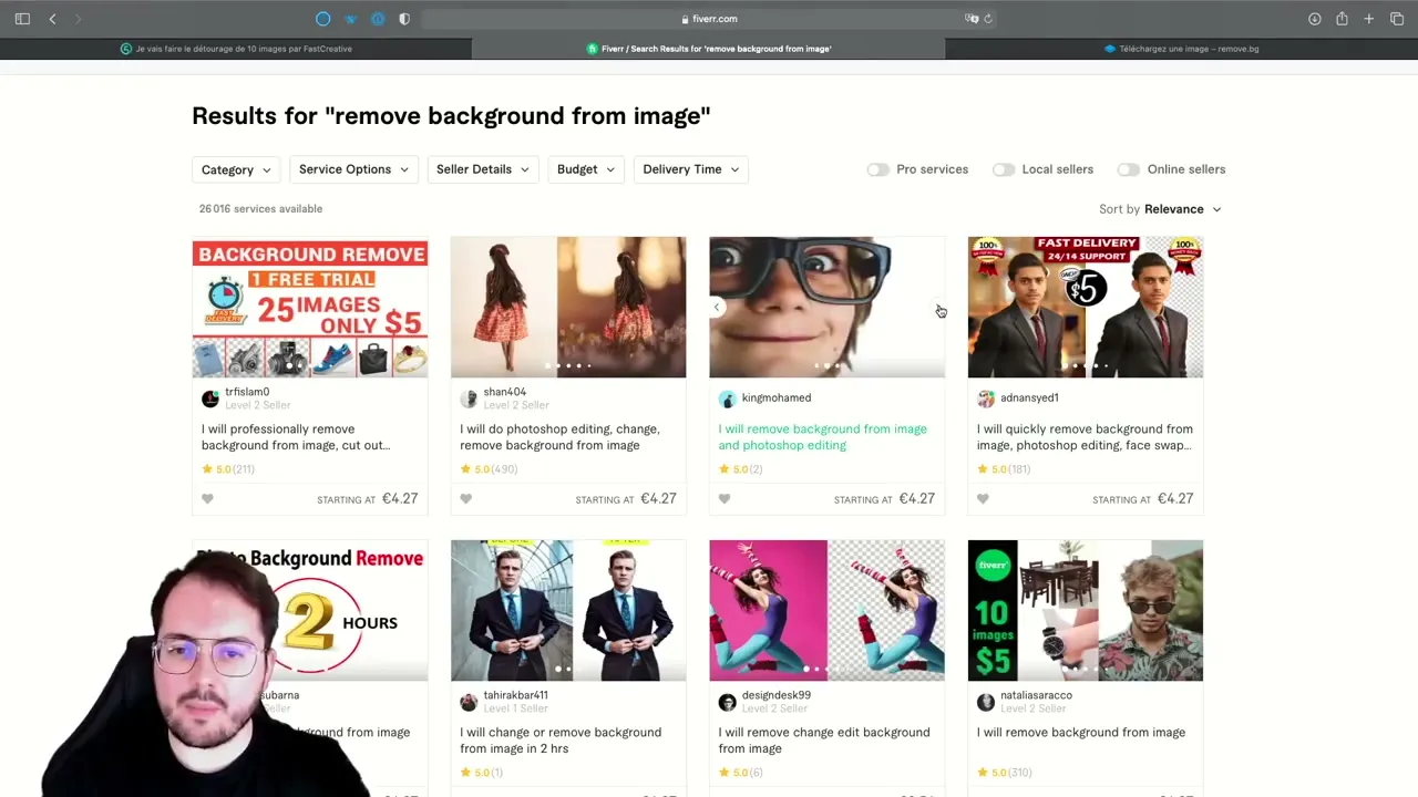 Démonstration de Remove.bg pour le détourage automatique