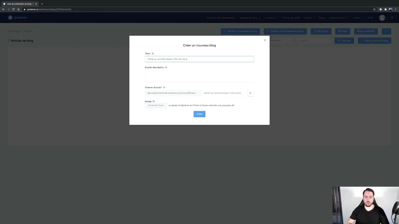 Stratégie de conversion blog vers tunnel de vente Systeme.io