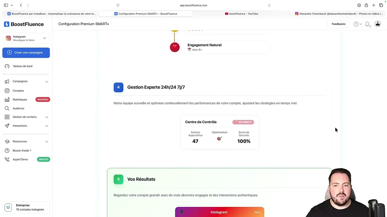 Résultats BoostFluence SMART+ : rapport de croissance après 1 mois