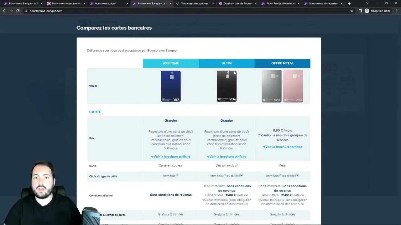 Nécessité d'avoir un compte bancaire existant pour Boursorama