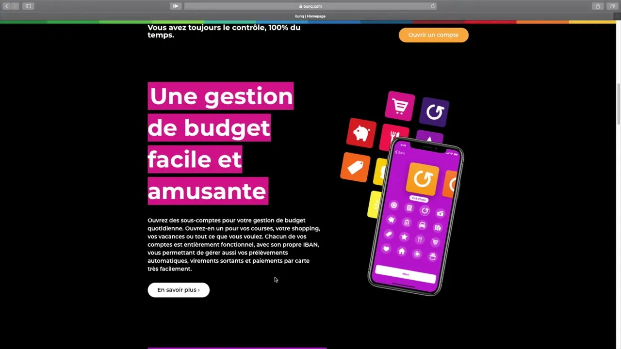 Processus d'inscription rapide sur Bunq en 5 minutes