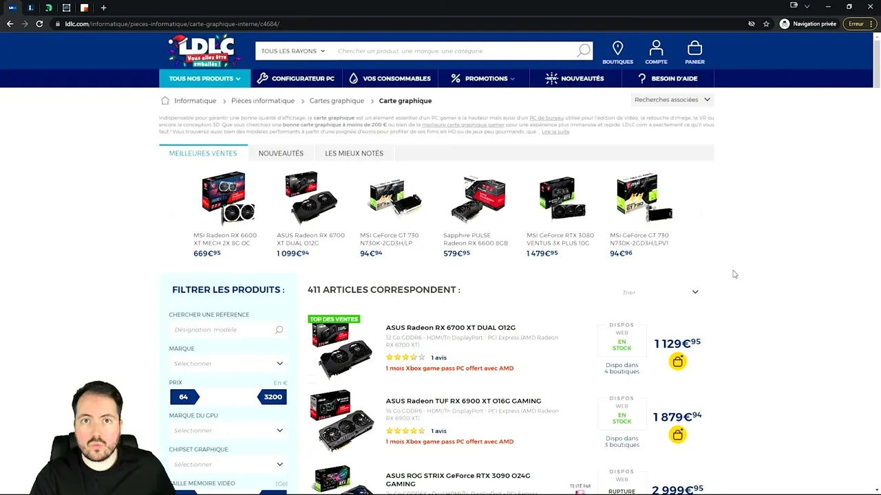 État de la pénurie de cartes graphiques et prix gonflés