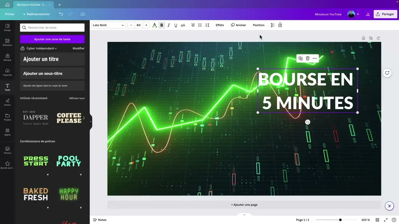 Export et optimisation d'une miniature YouTube depuis Canva
