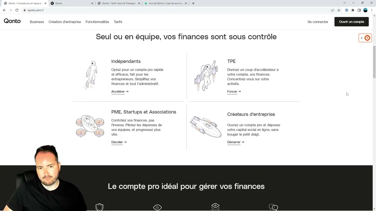 Inscription et création d'un compte Qonto