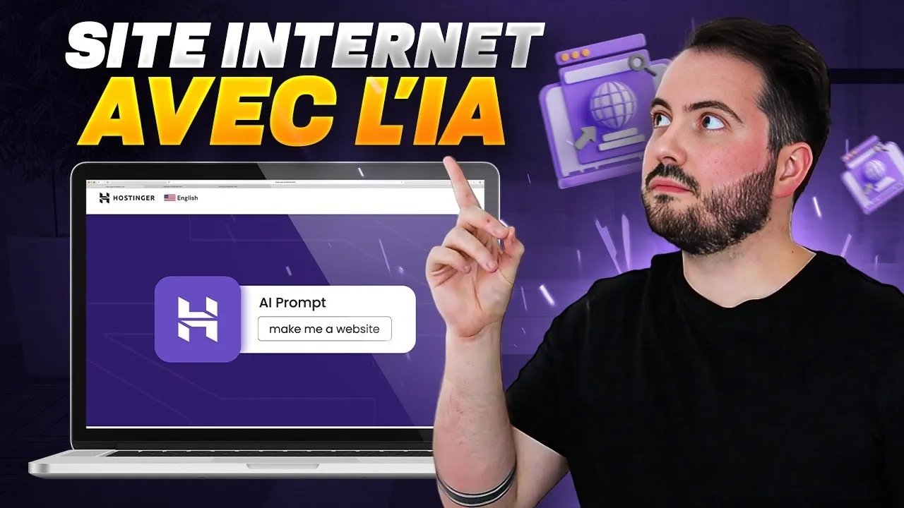 Interface de Hostinger Horizons avec le chat IA